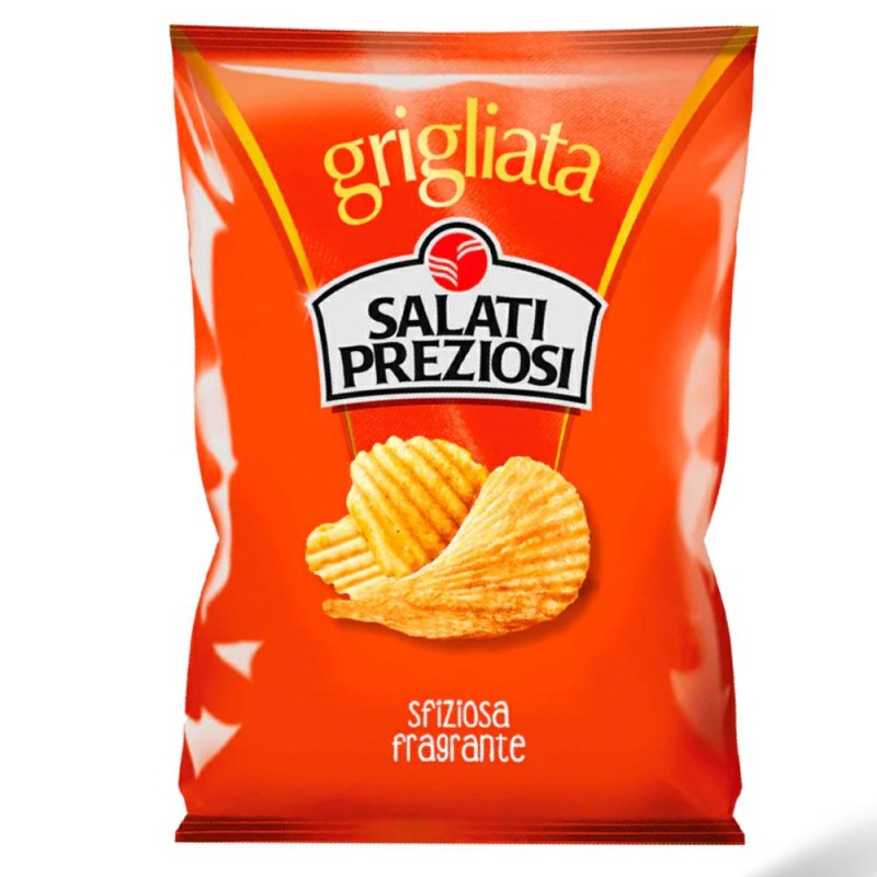 Salati Preziosi Patatina Grigliata - Confezione da 40 bustine da 25g