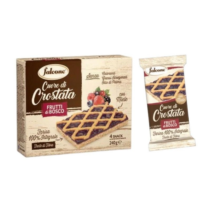 Cuor di Crostata Integrale ai Frutti di Bosco gr.240  Multipack Falcone