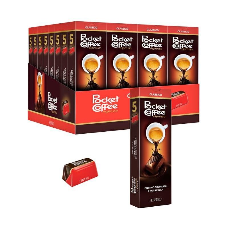 Ferrero Pocket Coffee Cioccolatini Ripieni di Caffe' T5x32