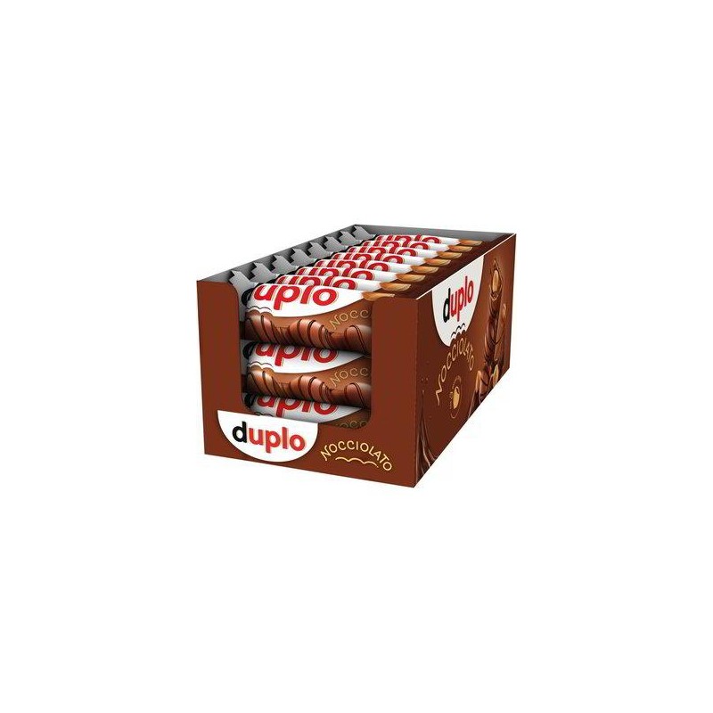 Ferrero Duplo Nocciolato Snack al Cacao con Nocciole Intere 24 pz da 26 gr