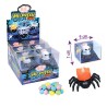 Halloween Spider Lamp Decorazione Ragno Luminoso con Caramelle Tutti frutti Espositore da 12pz