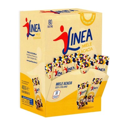 Linea Miele di Acacia 80 Pratiche Bustine Monodose da 5g - 400g