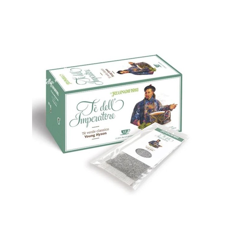 Tisana Te' dell'Imperatore 12 filtri  Te' Verde Regina di Fiori