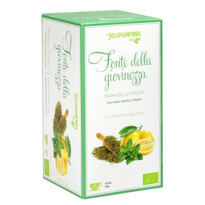 Fonte della Giovinezza Tisana Biologica 15 filtri  Regina di Fiori