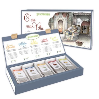 Scatola Regalo 25 filtri  Tisane Assortite Regina di Fiori