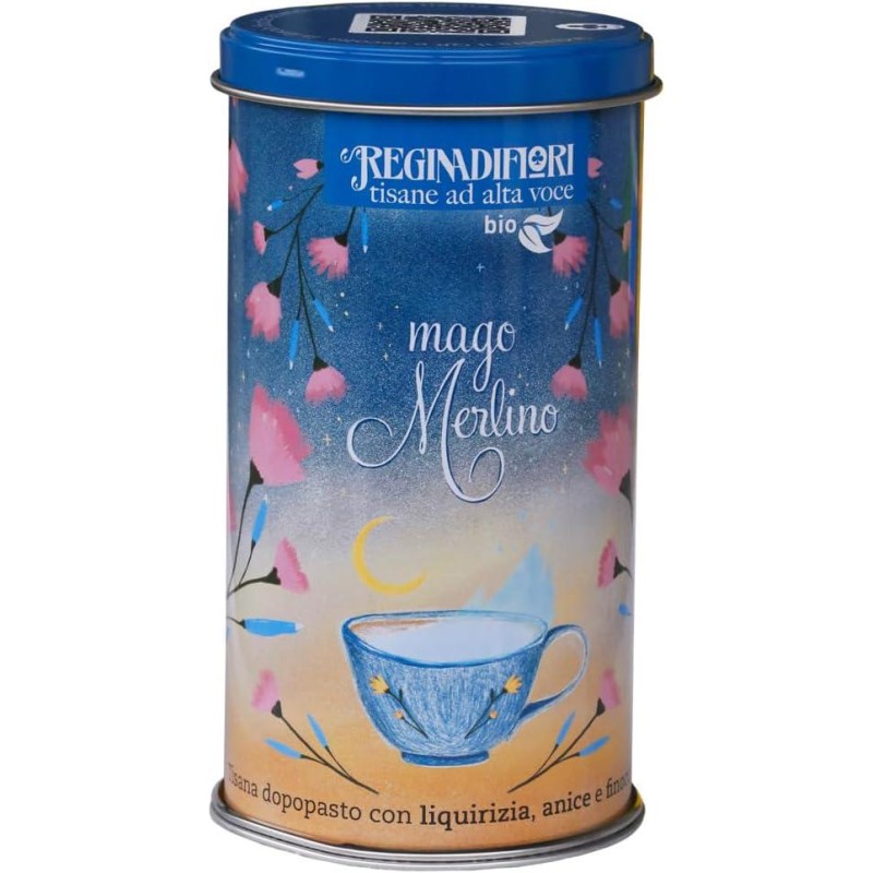 Lattina 12 filtri  Tisane ad Alta Voce Bio Mago Merlino Regina di Fiori