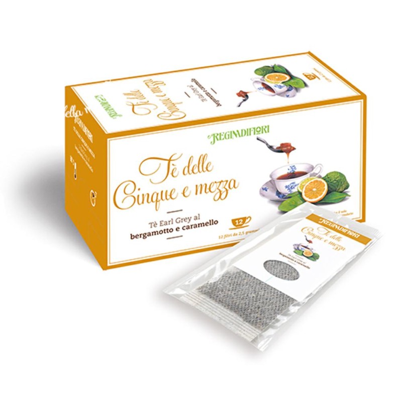 Tisana Te' delle Cinque e Mezza 12 filtri  Regina di Fiori