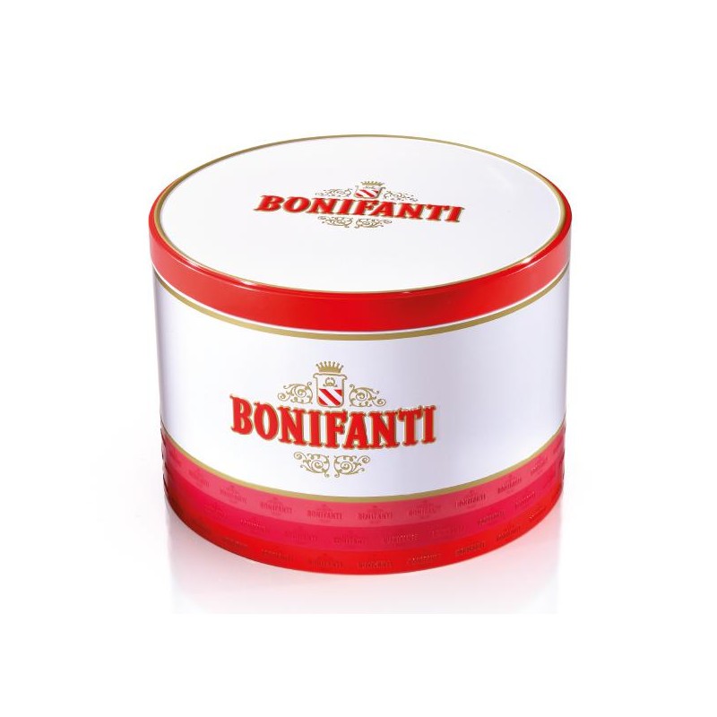 Panettone Milanese Basso Latta della Tradizione gr.1000 Bonifanti