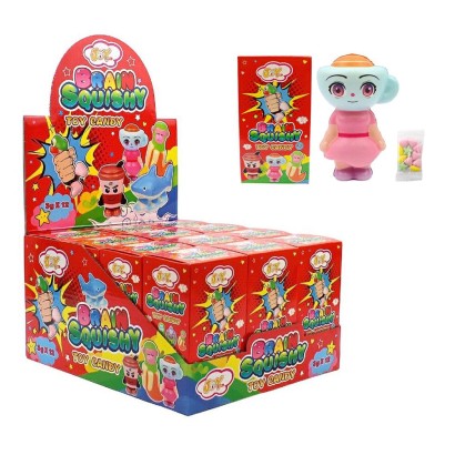 Joygum Brain Squishi Anti Stress e Appendibili Con Caramelle 3g x12
