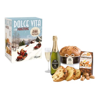 Confezione Natalizia Panettone Dolce Vita pz.3 Villa Guelfa