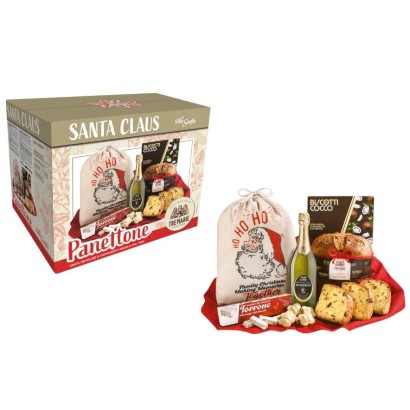 Confezione Natalizia Panettone Santa Claus pz.5 Villa Guelfa