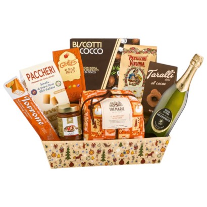 Vassoio Natalizio litografato Ambra pz.10 Villa Guelfa