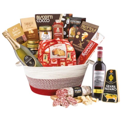 Cesto Natalizio in tessuto Raja pz.15 Villa Guelfa