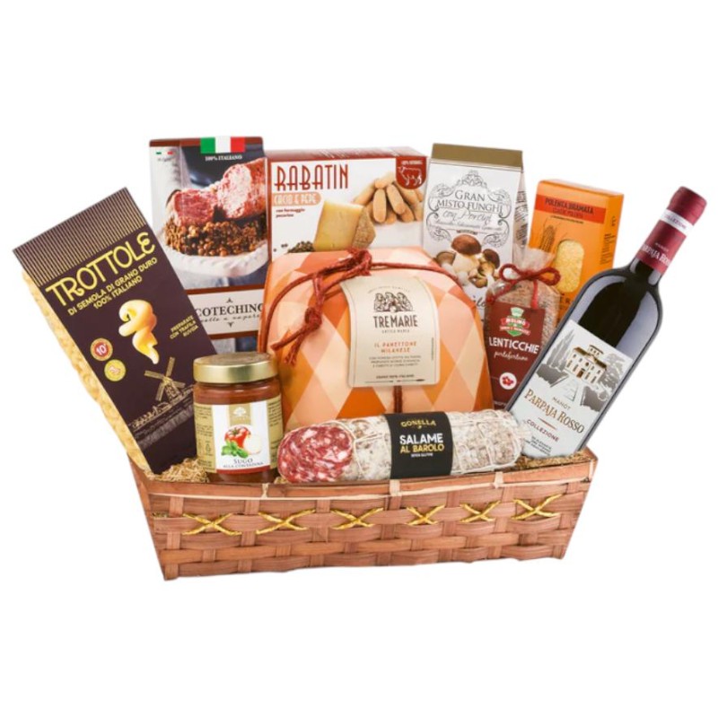 Cesto Natalizio litografato Fattoria pz.11 Villa Guelfa