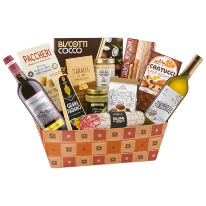 Cesto Natalizio litografato Subalpina pz.13 Villa Guelfa