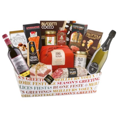 Cesto Natalizio litografato Di Collina pz.15 Villa Guelfa