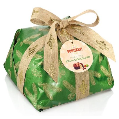 Panettone Fico e Cioccolato incarto Kraft Retrò gr.750 Bonifanti