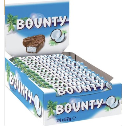 Barrette al cocco Bounty Singolo 24. barrette da gr.57x24