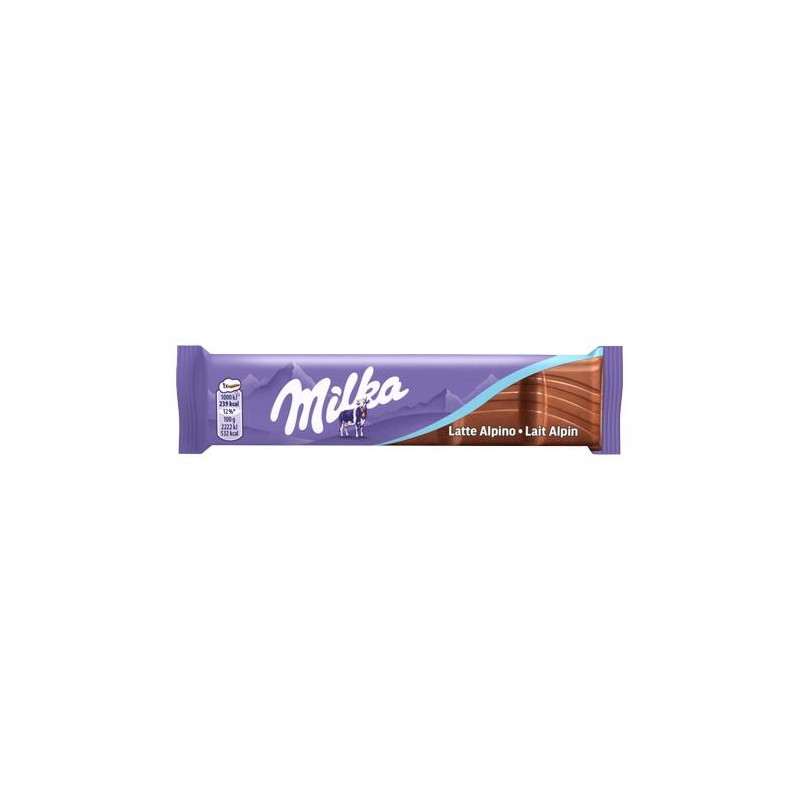 Milka Barretta di Cioccolato al Latte delle Alpi Confezione da 30 x 45 grammi