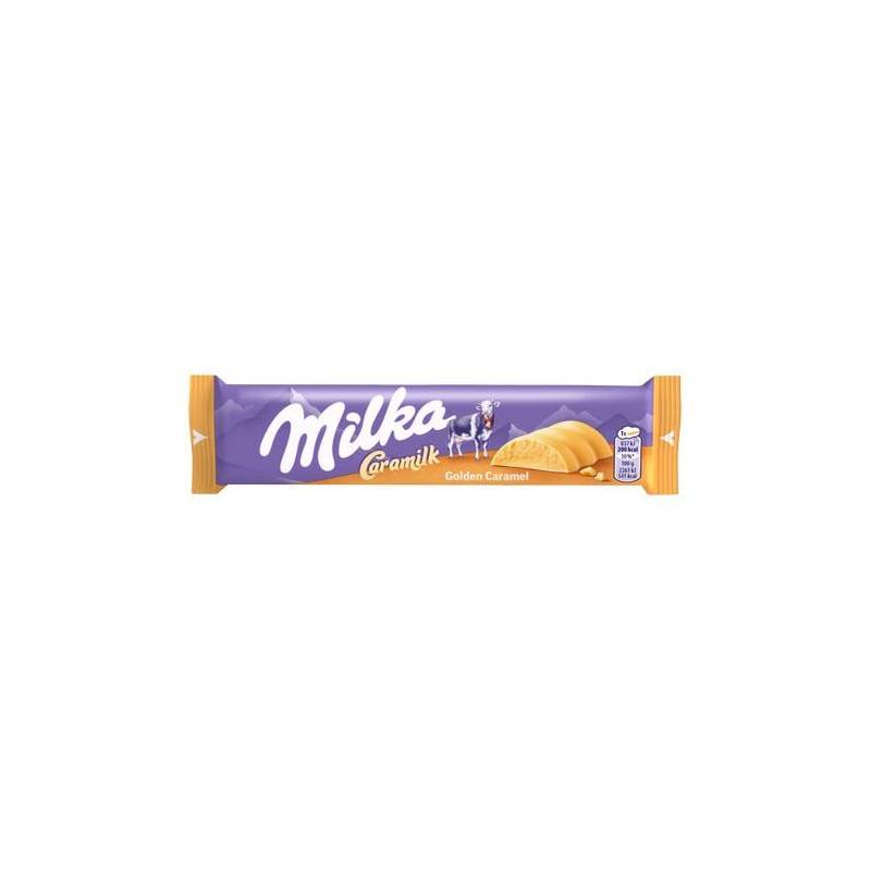 Milka Caramilk Barretta Cioccolato Bianco e Caramello Confezione da 36 x 37 grammi