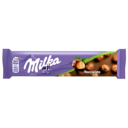 Milka Nocciolato Barretta di Cioccolato al Latte e Nocciole Intere da 30 x 45 grammi