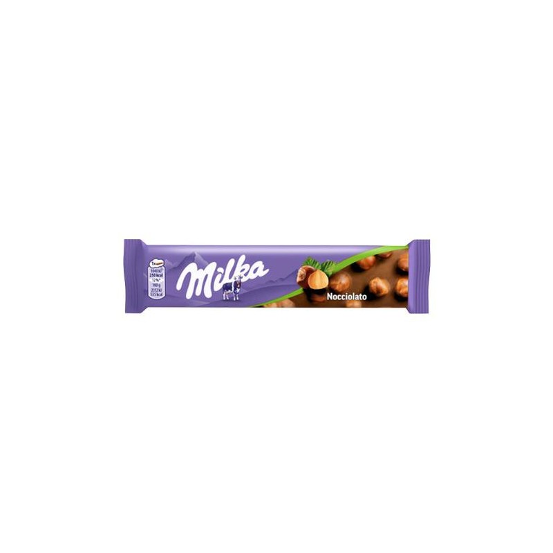 Milka Nocciolato Barretta di Cioccolato al Latte e Nocciole Intere da 30 x 45 grammi