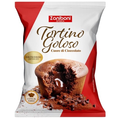 Tortino Goloso con Cuore di Cioccolato gr.60 x20 pezzi Zaniboni