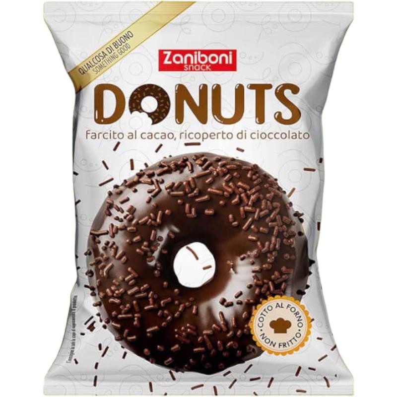 Donut Cioccolato Ripieno di Cacao gr.60 x18 pezzi Zaniboni