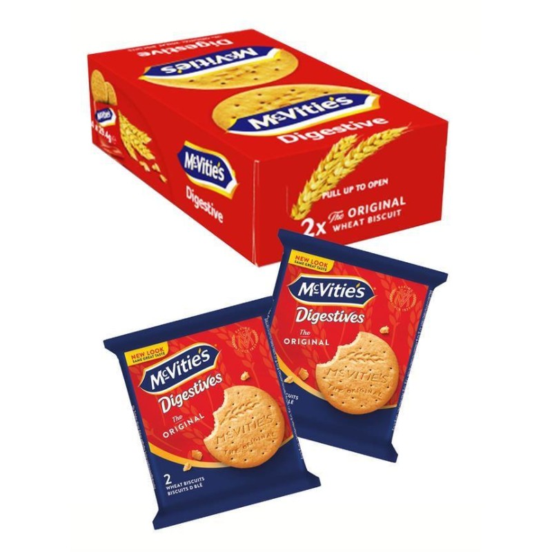 Digestive McVitie's Monoporzione 2 Biscotti gr.29,4x24