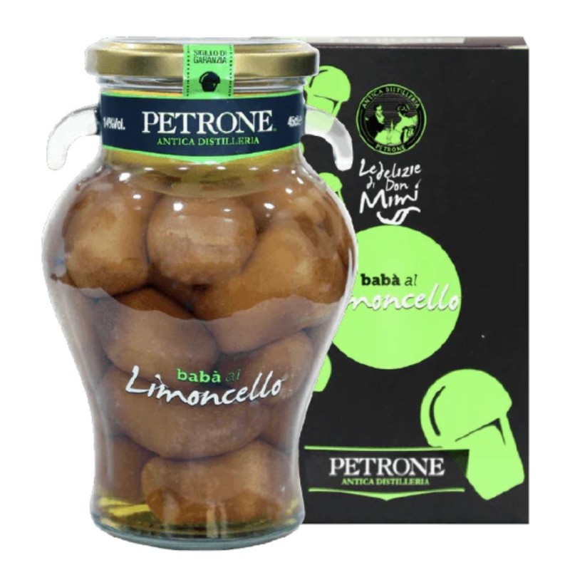 Petrone Babà al Limoncello Vasetto in Vetro Con Astuccio 45 cl 14 % Vol.